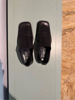 Alfani Black Slip-On Square Toe Loafers for Men